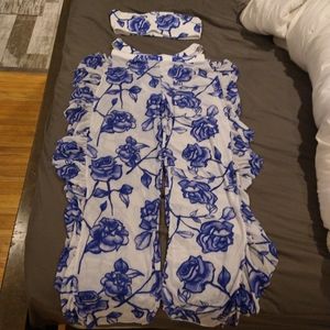 NIP Shein 3 Piece Bikini Set with Cover Up Pants